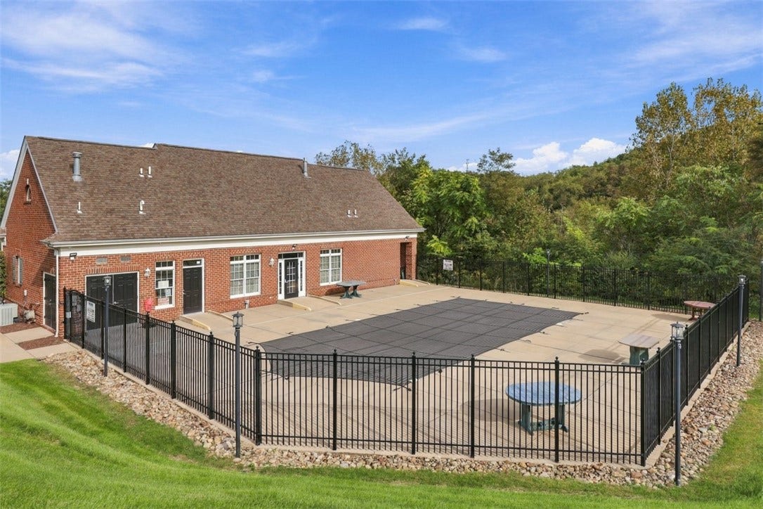 Community HOA heated swimming pool.