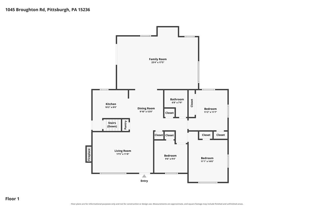 1045 BROUGHTON ROAD, Pittsburgh, PA 15236