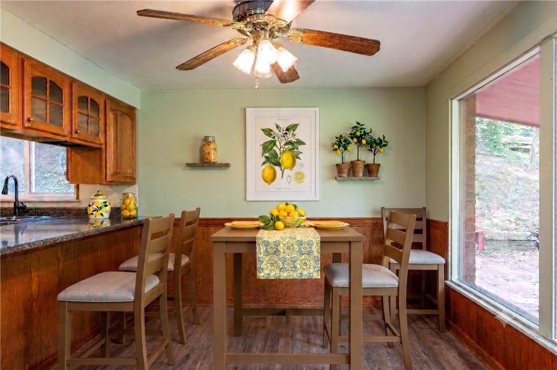 STAGED DINING AREA JUST OFF OF KITCHEN