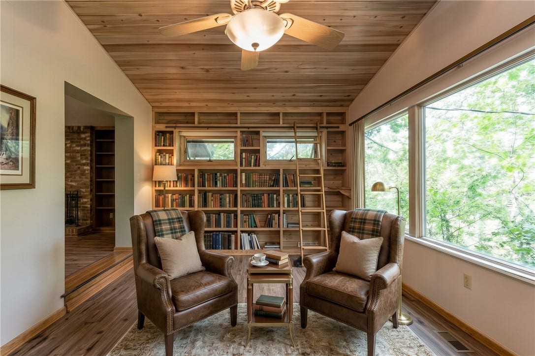 ANOTHER VIEW OF STAGED FAMILY ROOM