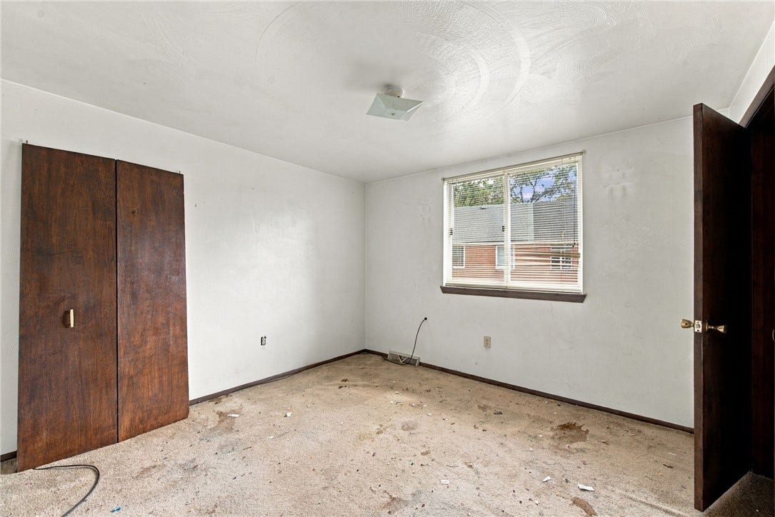2501 Lincoln Ave, Clairton, PA 15025 Bedroom in Unit 2502, an example of the interior layout for the 2-bedroom, 1-bathroom units.