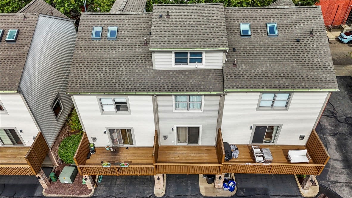 1728 Merriman Court, Pittsburgh, PA 15203 Rear Aerial View 1728 Merriman Crt