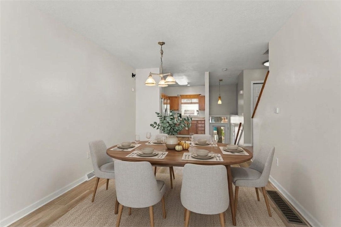 1728 Merriman Court, Pittsburgh, PA 15203 Staged Dining Area 1728 Merriman Crt