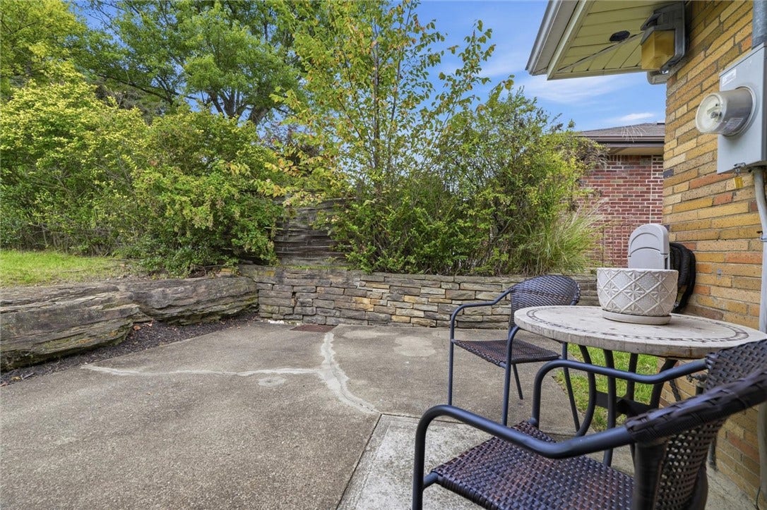 4770 Sherwood Dr, Pittsburgh, PA 15236 Beautiful Patio recently redone with new downspouts