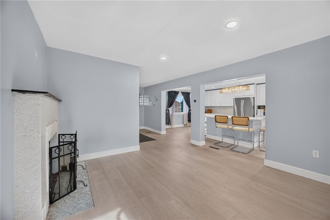 Living Room (12x12), view from stairs to 2nd floor