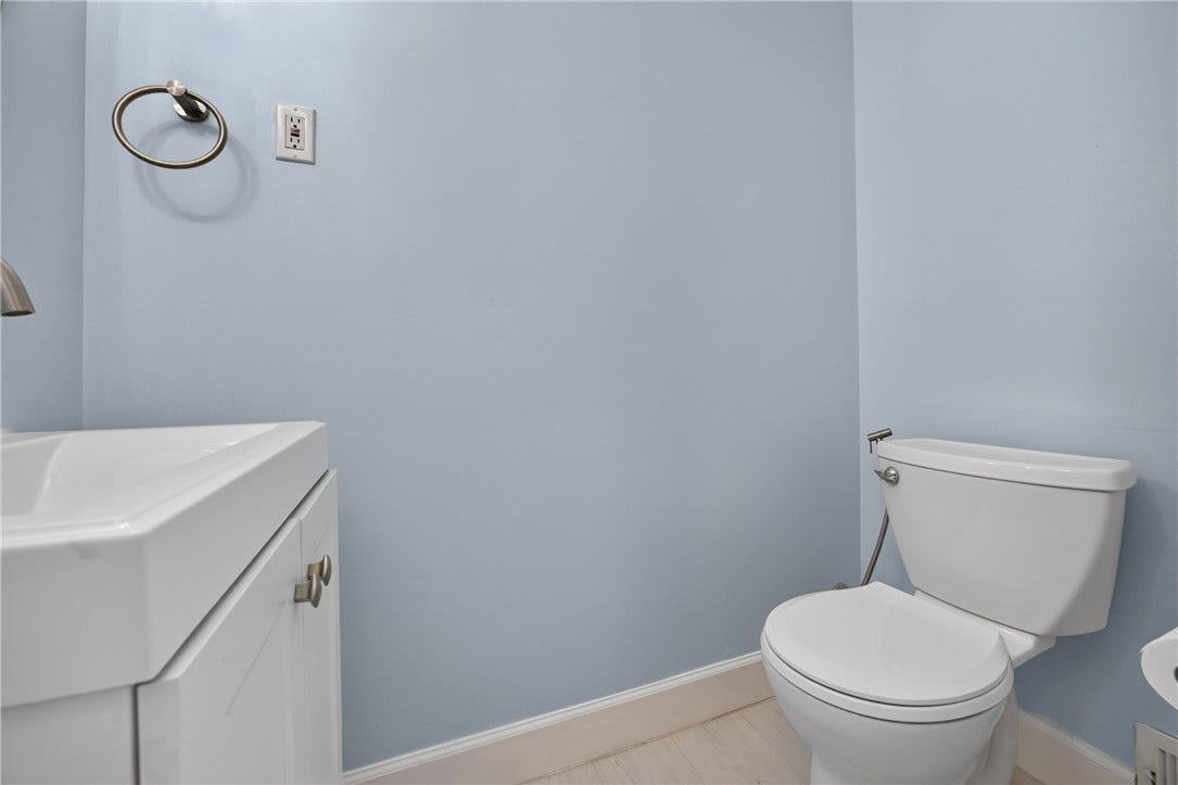 Powder Room off of Small Office