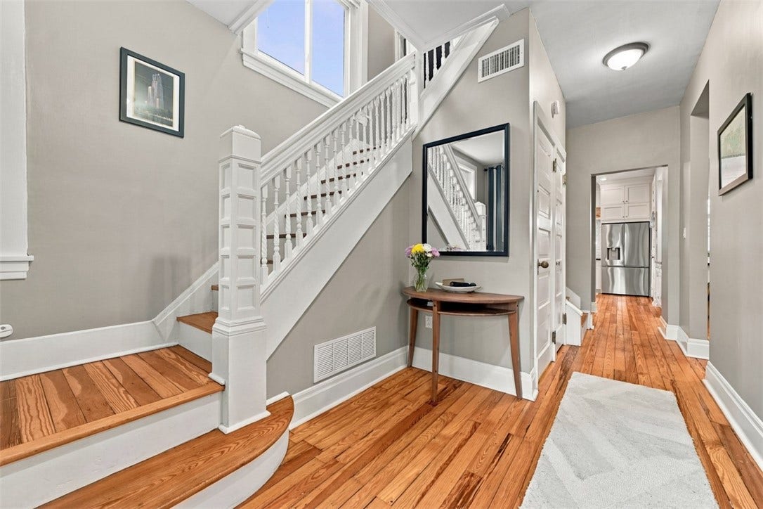 Interior Entry Foyer looking toward the Kitchen