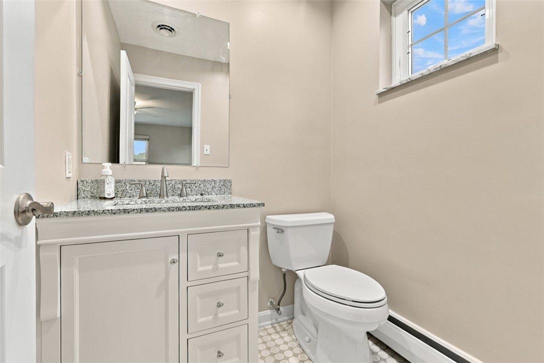 Half bath in primary bedroom