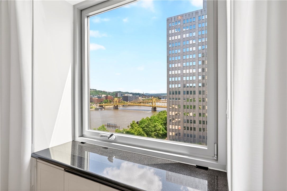320 Fort Duquesne Blvd, #12L, Pittsburgh, PA 15222 View from the Kitchen/Dining area