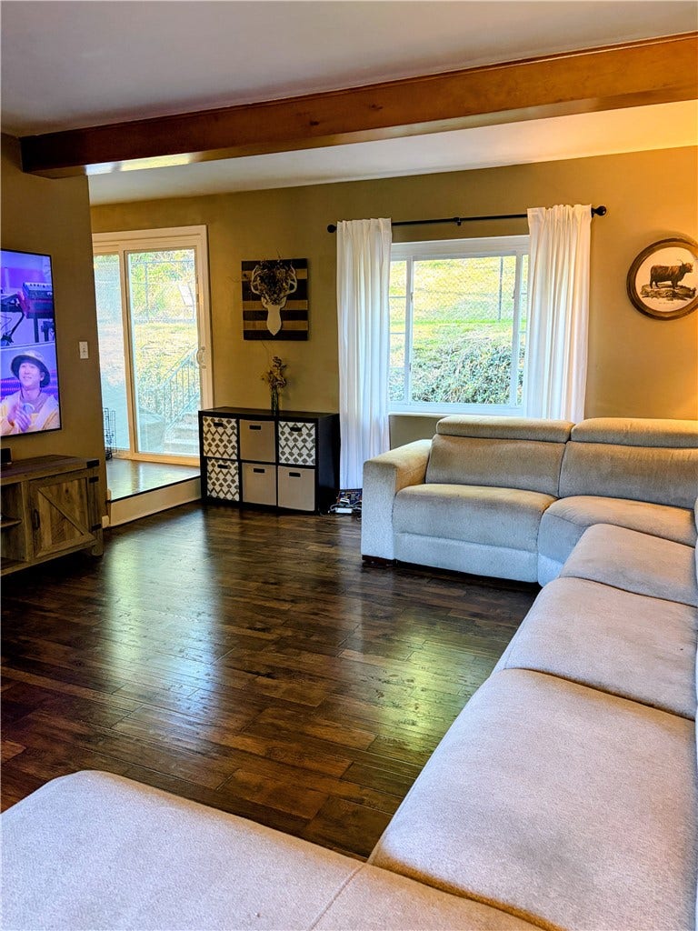 main level sunken living room