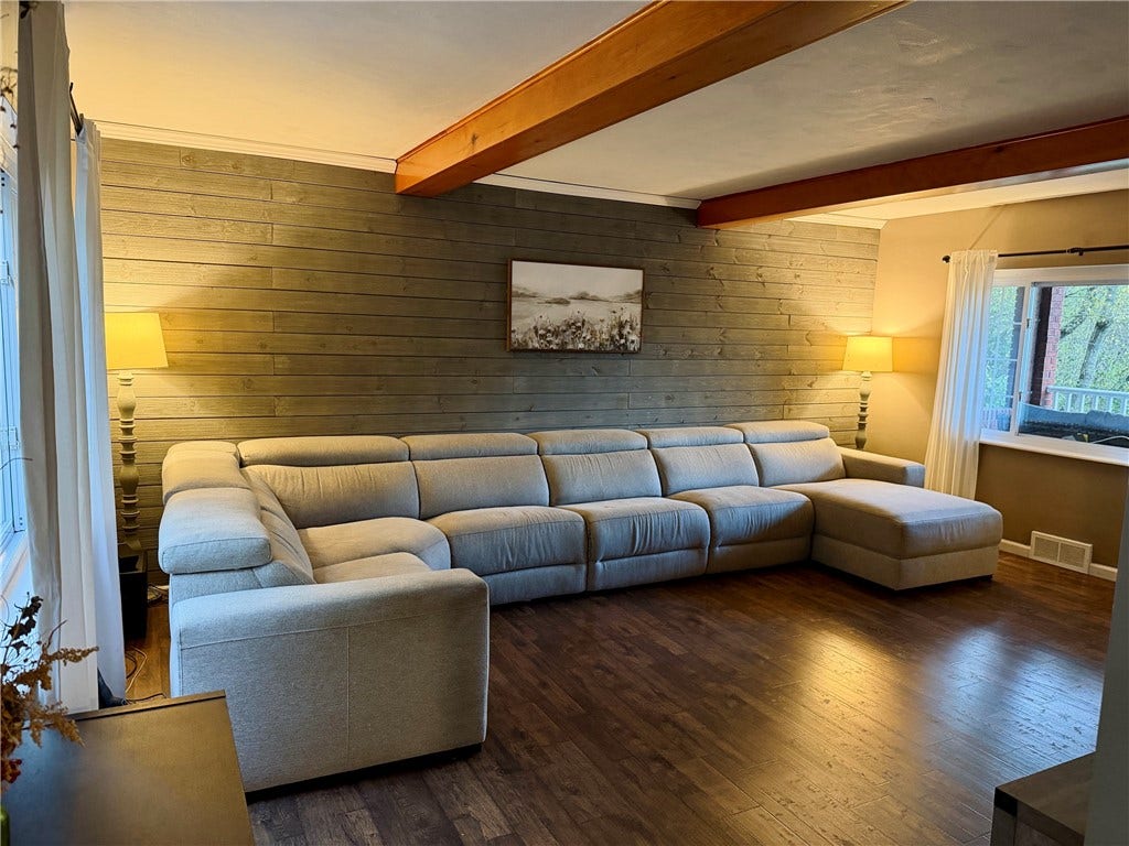 main level sunken living room