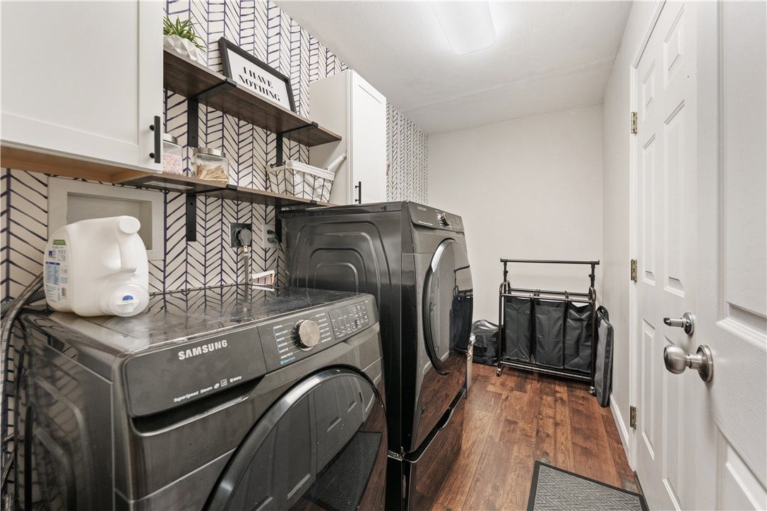 Even the laundry room is updated...