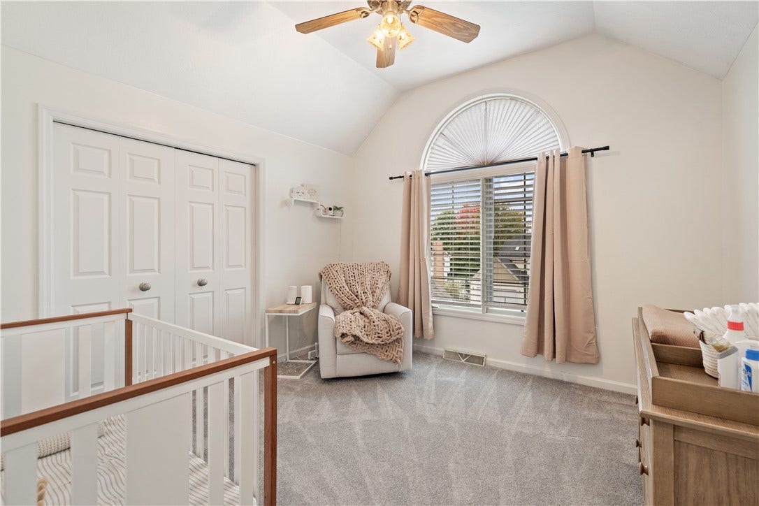 Bedroom 3 has vaulted ceilings...