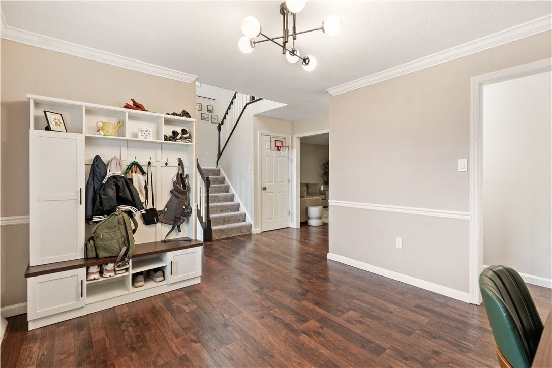 Open to both the kitchen & living room...