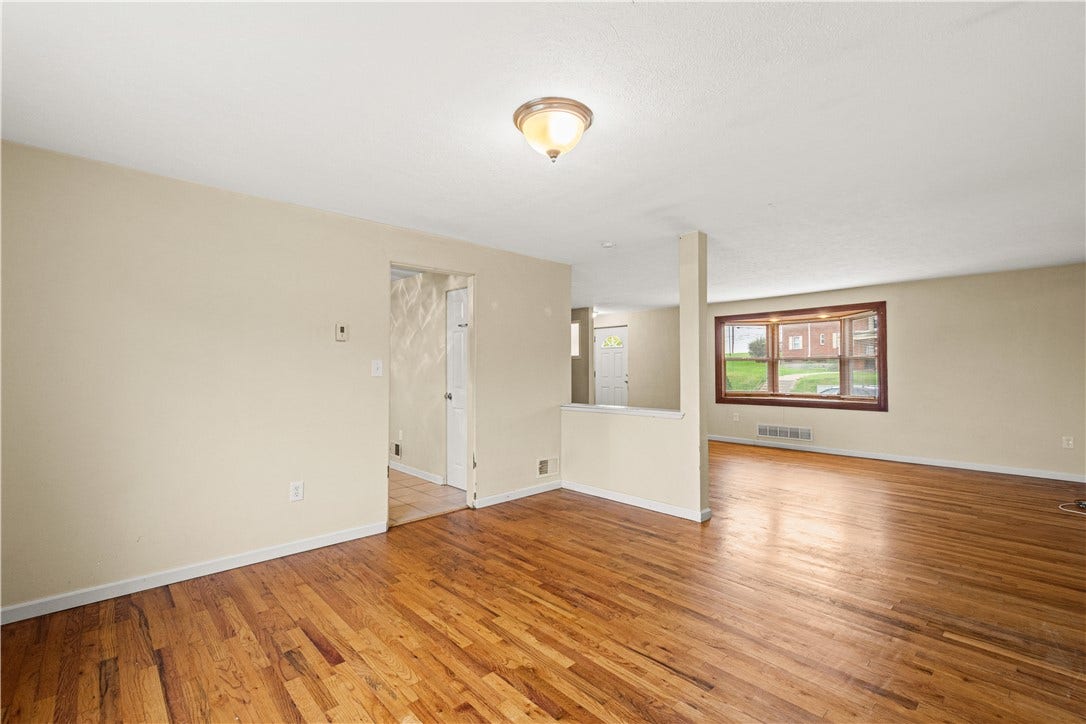 329 Macassar Dr, Pittsburgh, PA 15236 Dining room view into living room