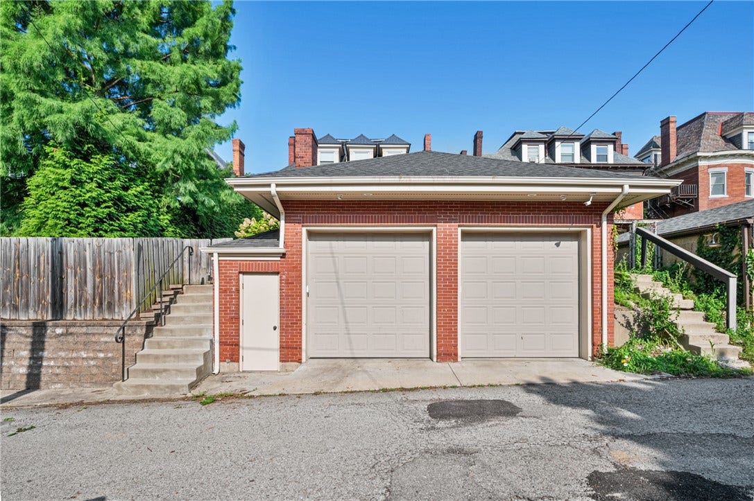 2 car garage with additional storage