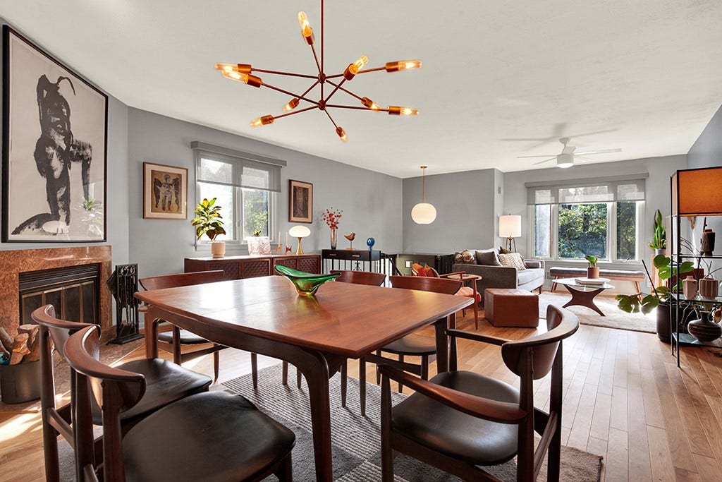 101 Forest Ridge Dr, Pittsburgh, PA 15221 Dining Room opens to Living Room