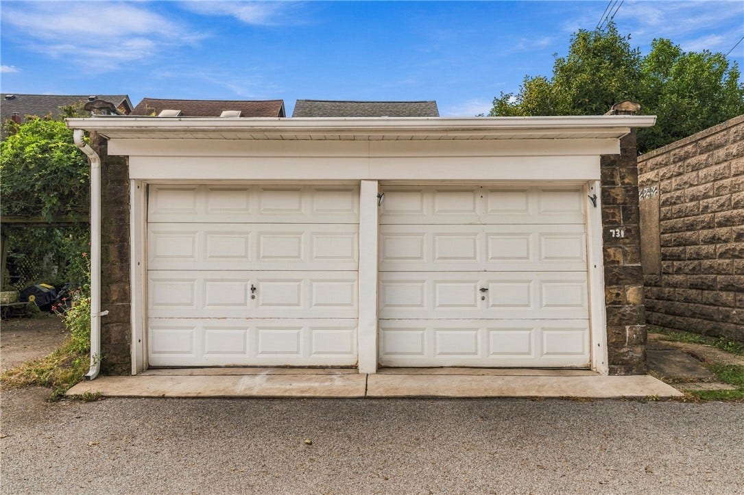 731 S BRADDOCK AVE, Pittsburgh, PA 15221 Two car detached garage accessed from rear of home