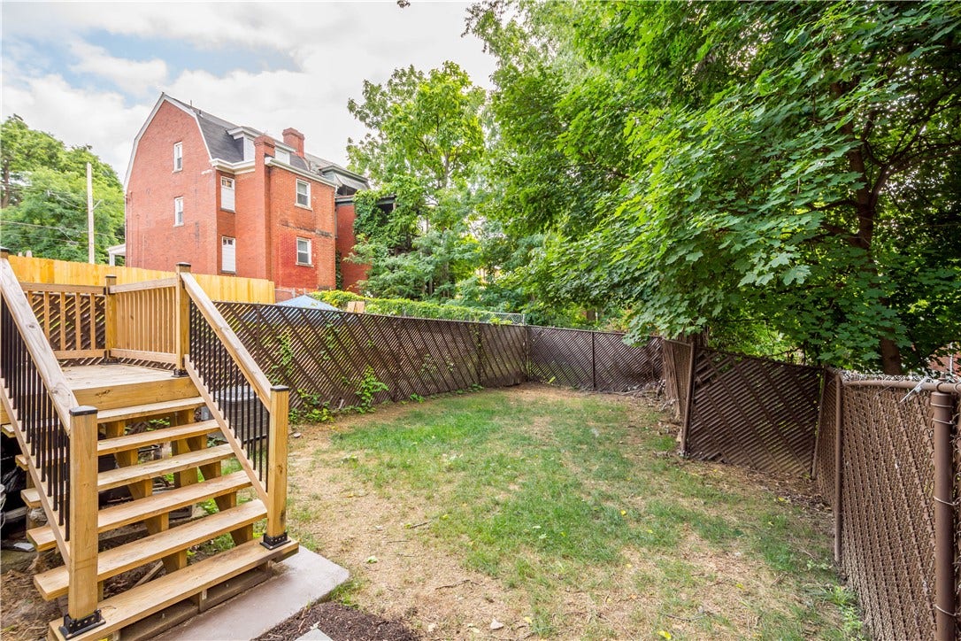 214 N Aiken Ave, Pittsburgh, PA 15206 Fenced in backyard