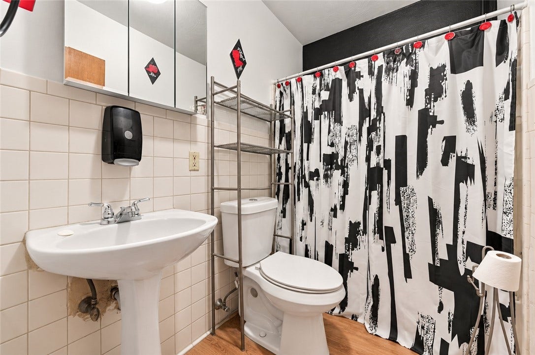 Convenient first-floor full bath- perfect for guests and everyday living!
