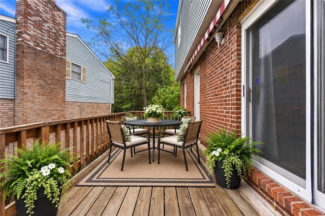 Another view of the very large deck! Virtual staging