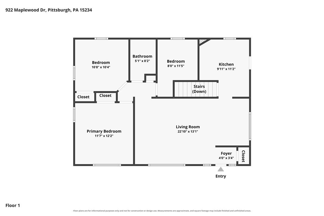922 MAPLEWOOD DRIVE, Pittsburgh, PA 15234 922 MAPLEWOOD DRIVE, Pittsburgh, PA 15234