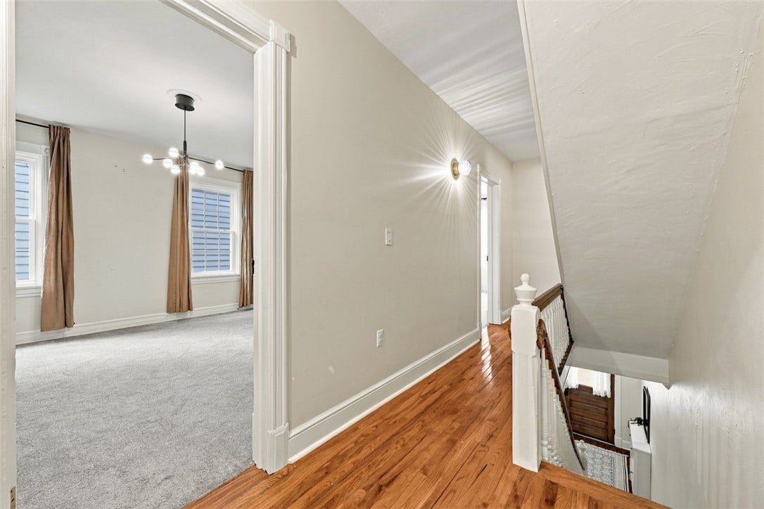 123 4th Street, Pittsburgh, PA 15215 Upper Level Hallway with new flooring