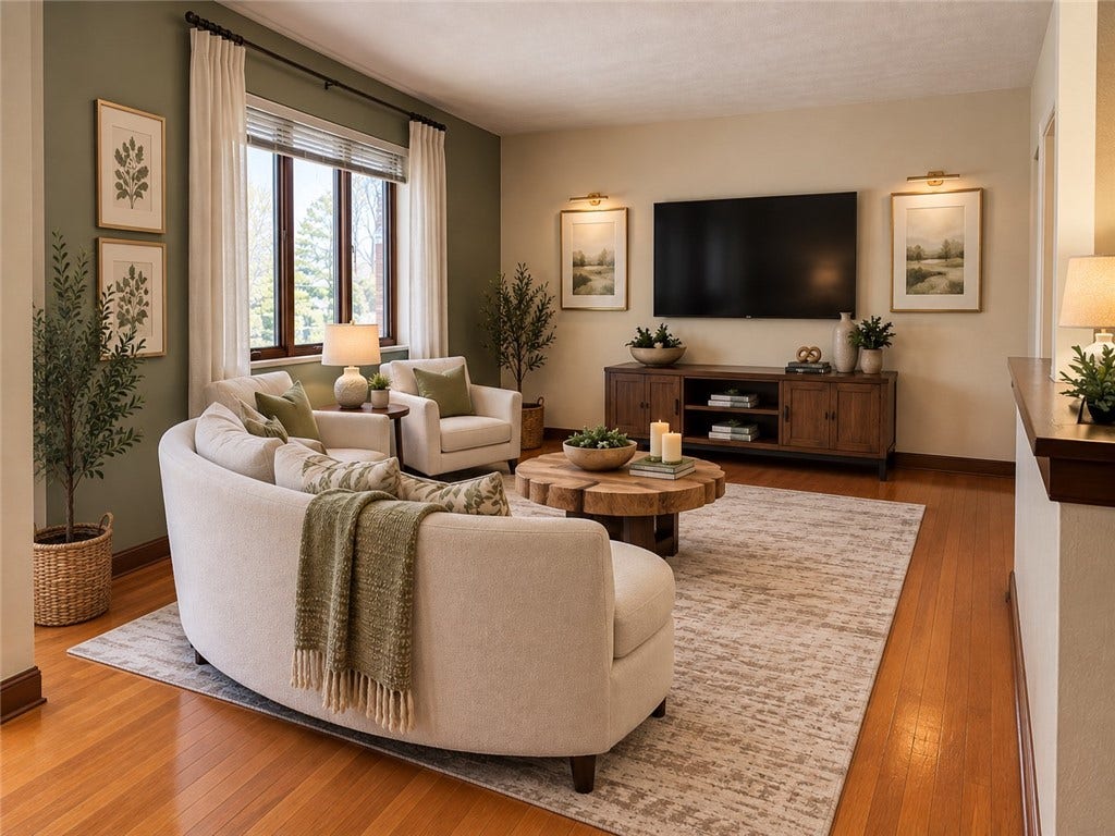 Living room seating and living
