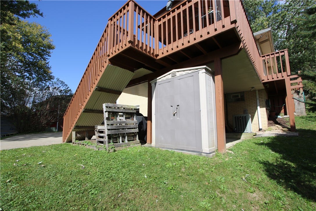 4239 Finleyville Elrama Road, Finleyville, PA 15332 Storage Shed under Deck