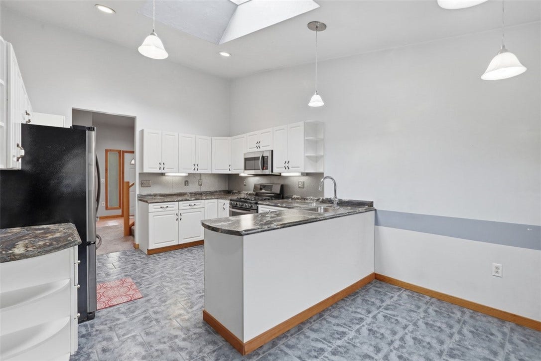 2757 Edith Street, Lower Burrell, PA 15068 Equipped kitchen with stainless steel appliances.