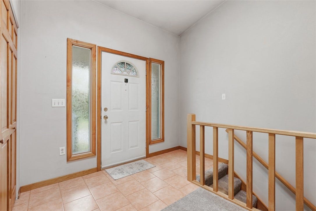 2757 Edith Street, Lower Burrell, PA 15068 Front door entry with ceramic flooring and coat closet.