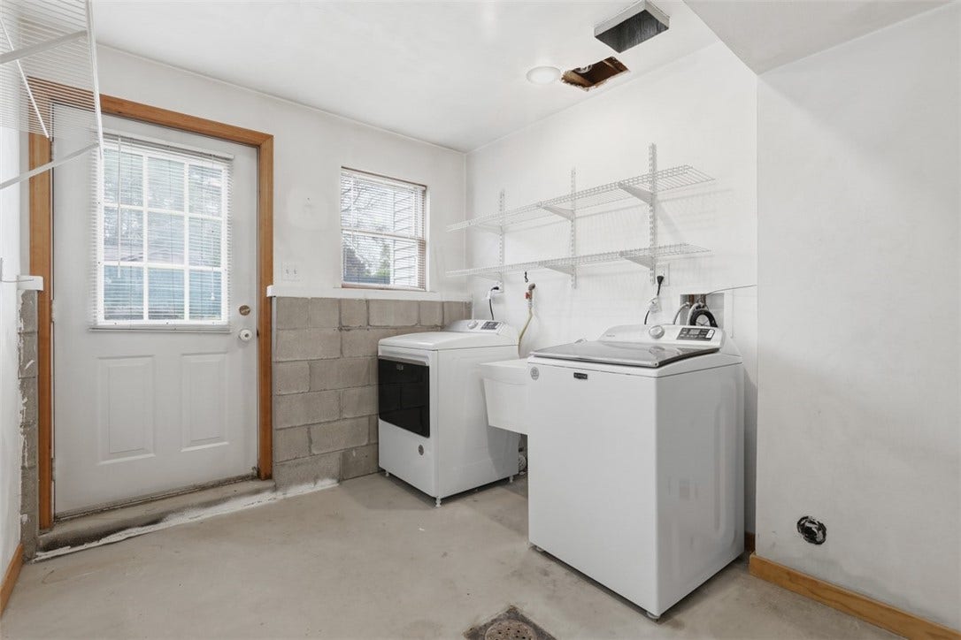 2757 Edith Street, Lower Burrell, PA 15068 Laundry area with access to back yard.