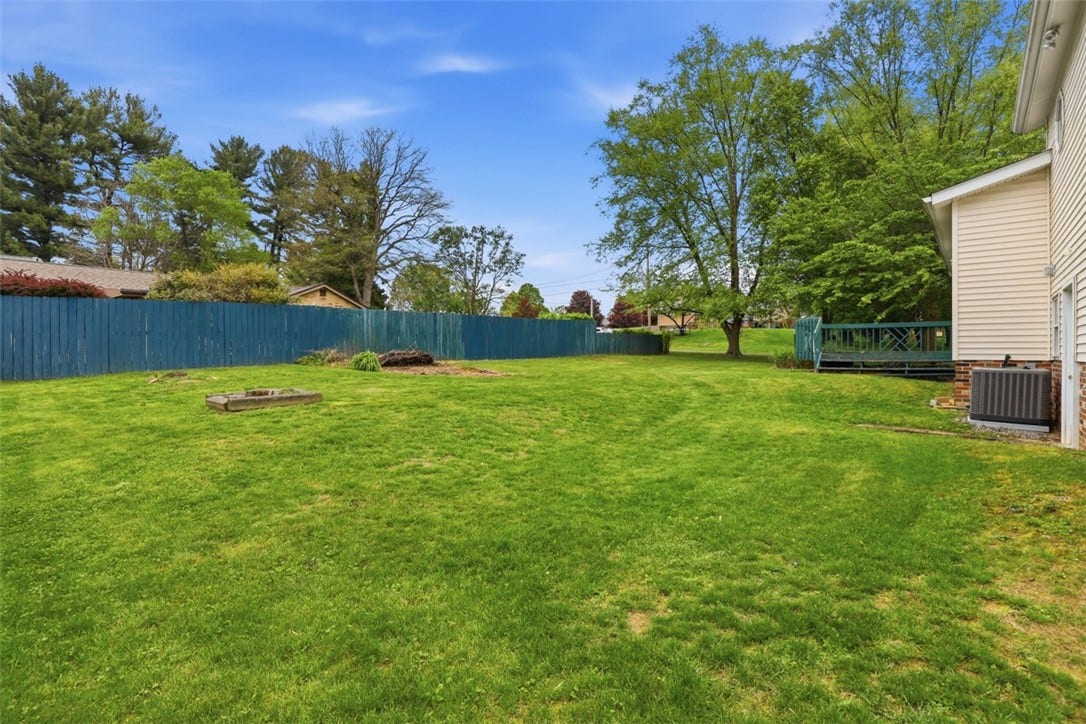 2757 Edith Street, Lower Burrell, PA 15068 Partially fenced back level yard.