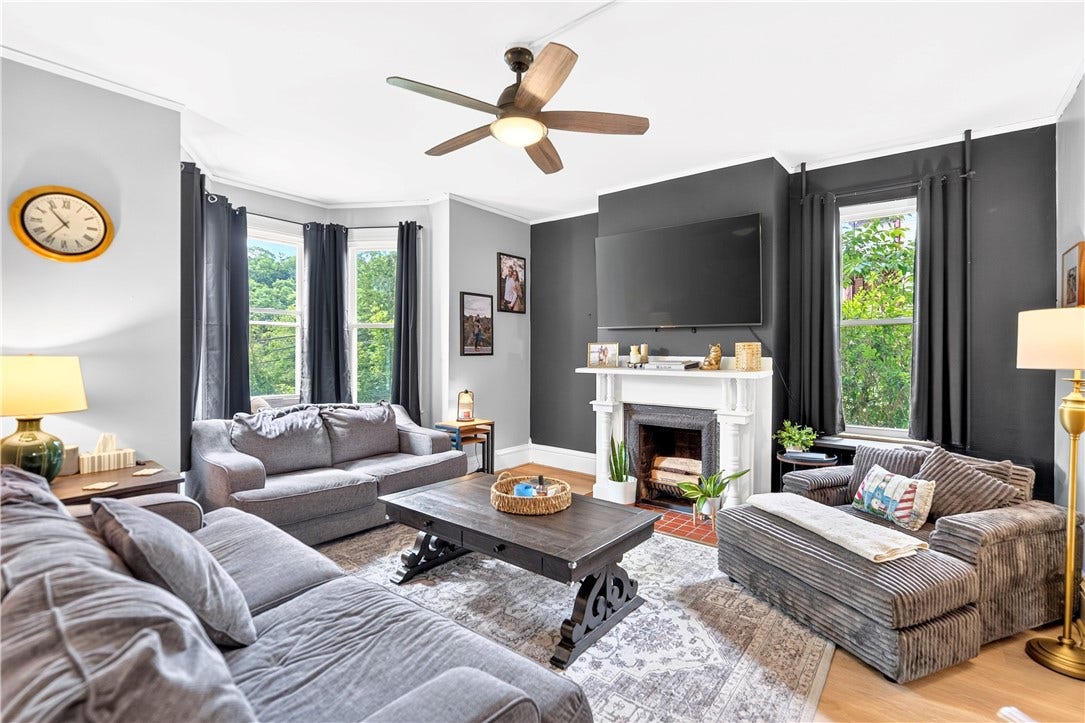 4004 Noblestown Rd, Oakdale, PA 15071 Huge living room with great natural light