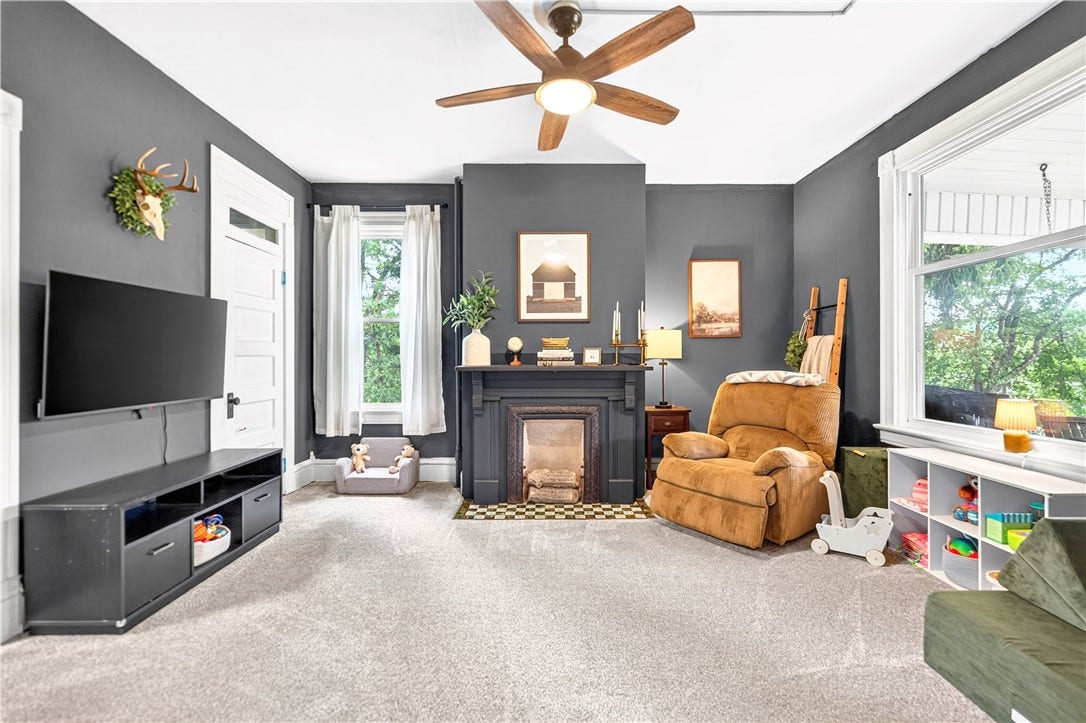 4004 Noblestown Rd, Oakdale, PA 15071 Additional flex space or family room with 1/2 bath on the main level