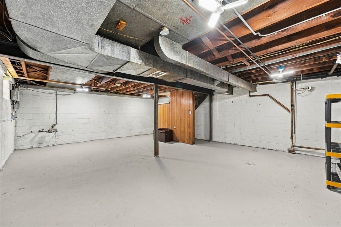 803 Lincoln Ave, Pittsburgh, PA 15215 unfinished basemen area