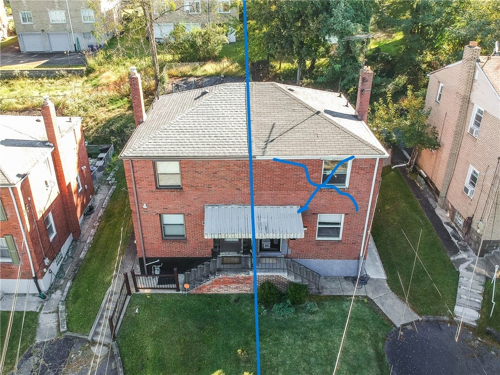 4320 Coleridge St, Pittsburgh, PA 15201 aerial front