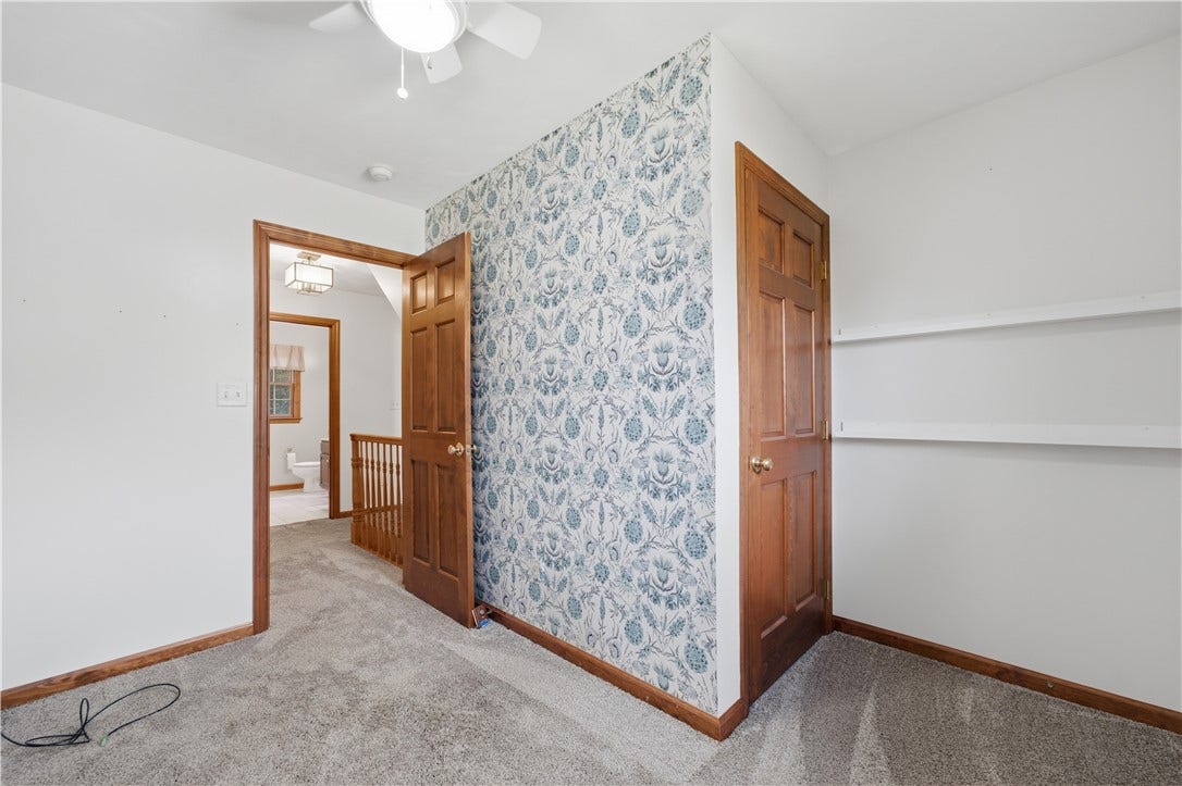 The 4th Bedroom is approximately 11'x9' and could also make a perfect smaller bedroom, nursery, or office