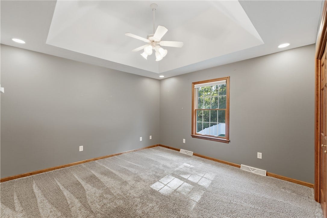 The 2nd Bedroom is approximately 15'x13' and features a vaulted ceiling