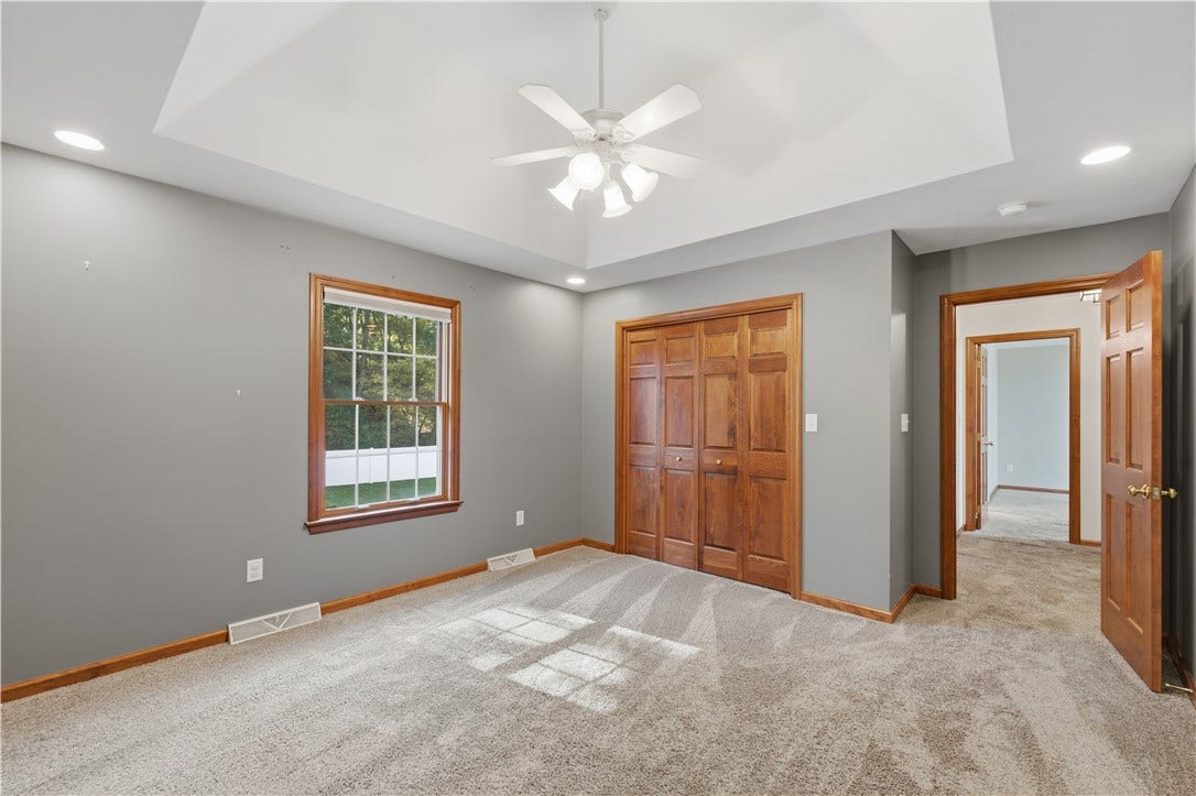 The 2nd Bedroom is approximately 15'x13' and features a vaulted ceiling