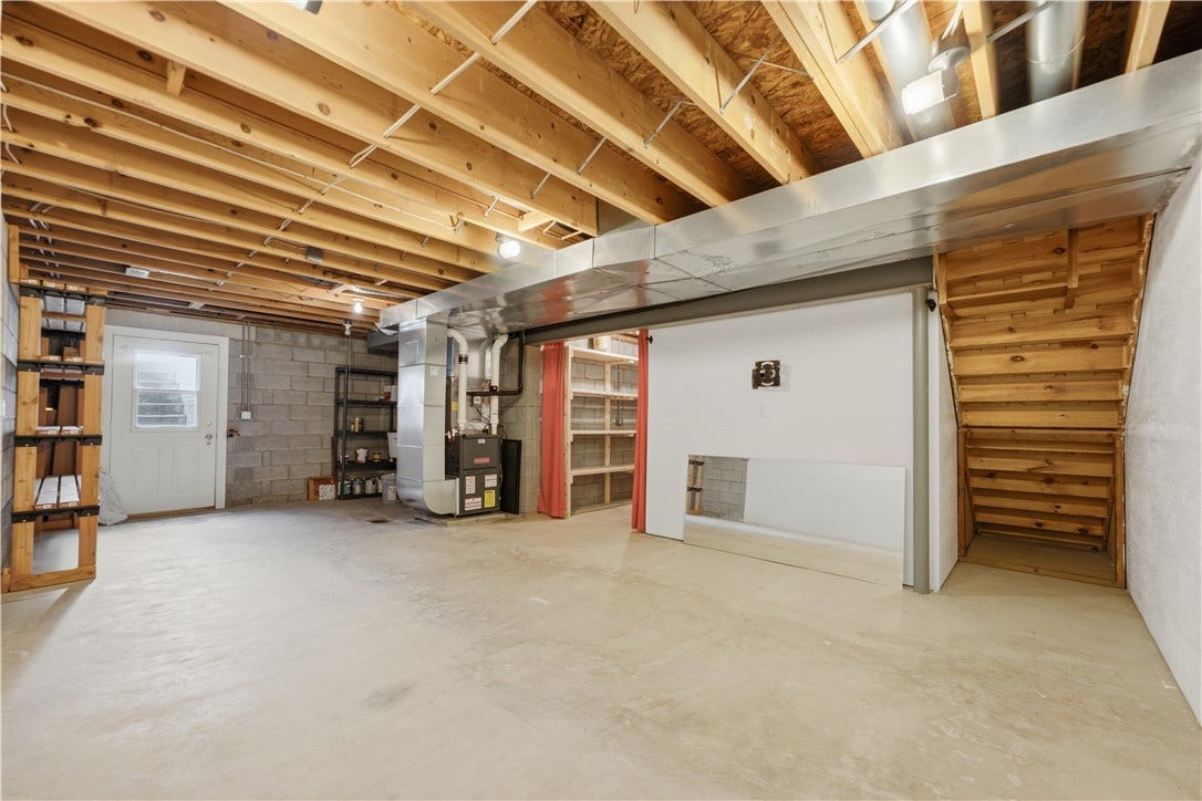 The Basement Additional Room is approximately 26'x27' and can make a great workout room or be used for lots of extra storage.
