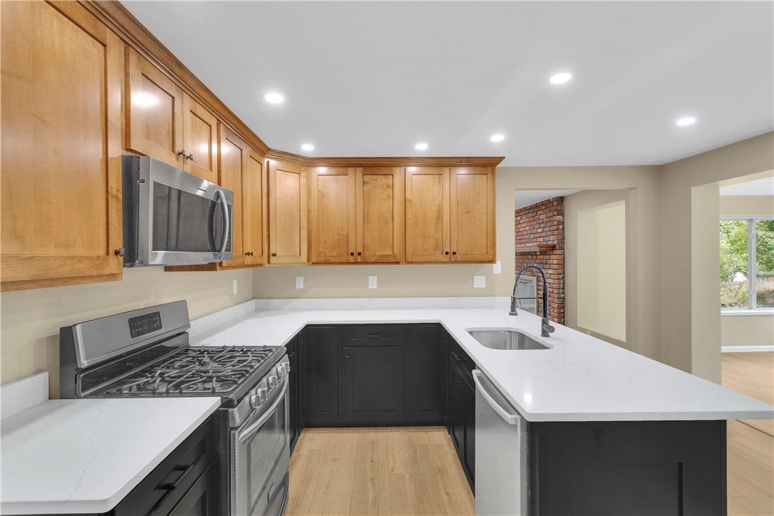 3909 Glencoe Court, Murrysville, PA 15668 Working kitchen area, Featuring Quartz countertops and soft-close custom cabinetry with full extension drawers.