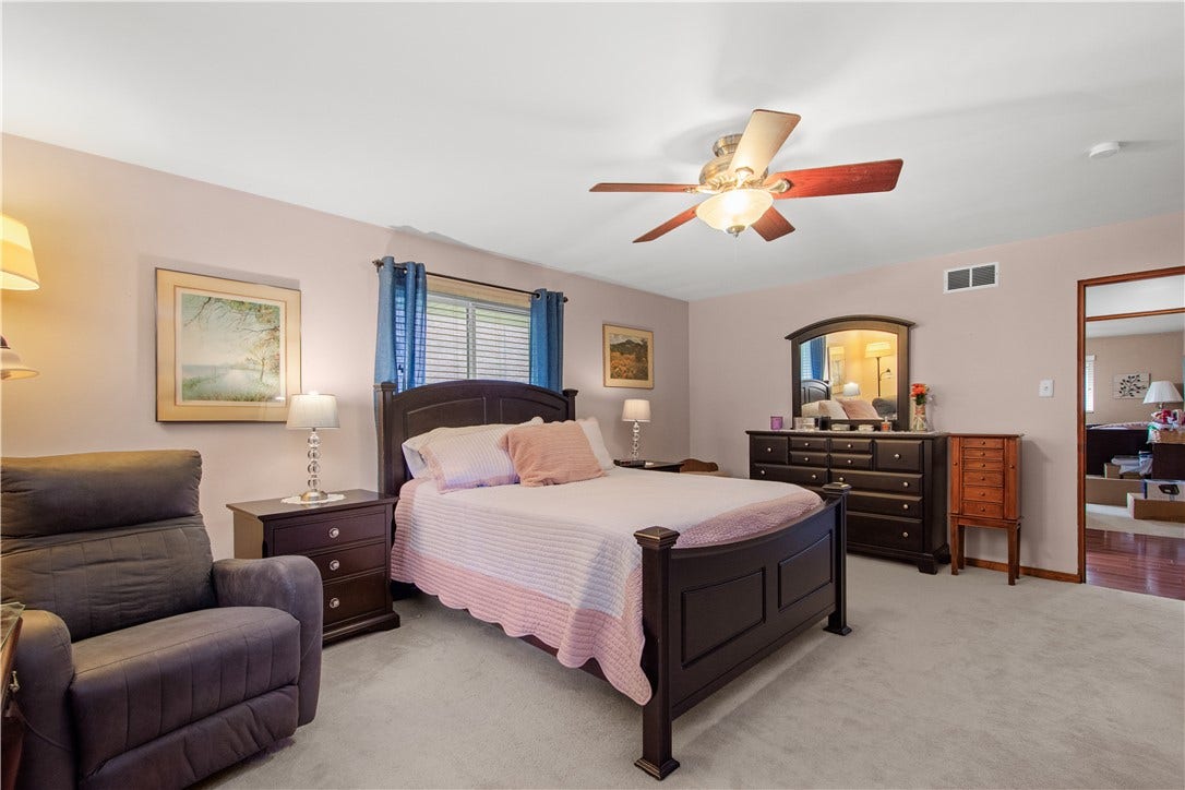4742 Jewel Dr, Pittsburgh, PA 15236 This 21x16 primary suite provides versatility for furniture placement.