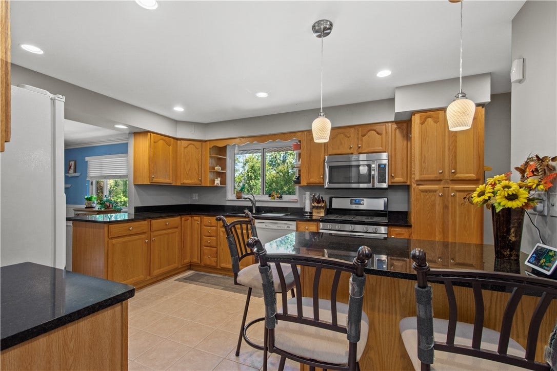 4742 Jewel Dr, Pittsburgh, PA 15236 Ample storage and prep space in this updated kitchen.