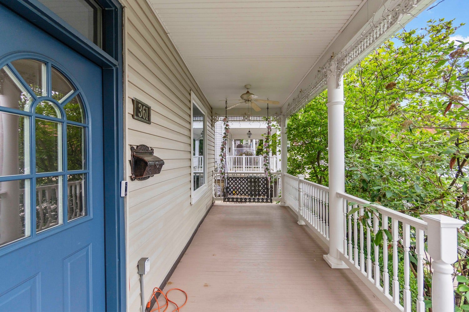 A true extension of the home, relax as you sway on the swing and let the stress of the day fade away, waive to neighbors as they are passing by, or invite friends and neighbors for a "bring your own bottle porch party"  The porch offers endless possiblities for enjoyment.