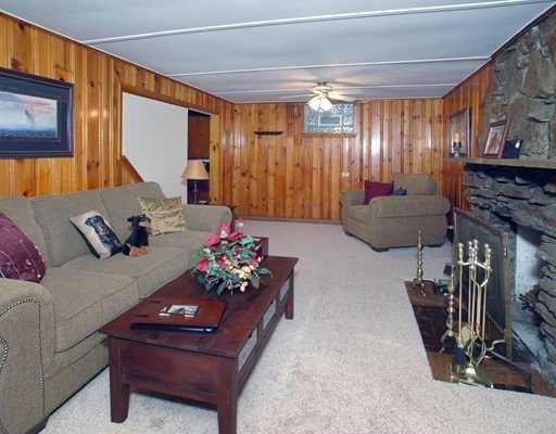 2709 Blackridge Avenue, Pittsburgh, PA 15235 Lower level finished game room with wood burning fireplace