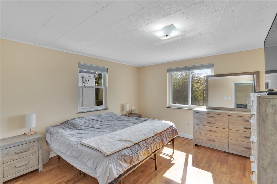 136 N Hazen Ave., Ellwood City, PA 16117 The main-floor primary bedroom features a huge closet and fresh updates that make it instantly inviting.