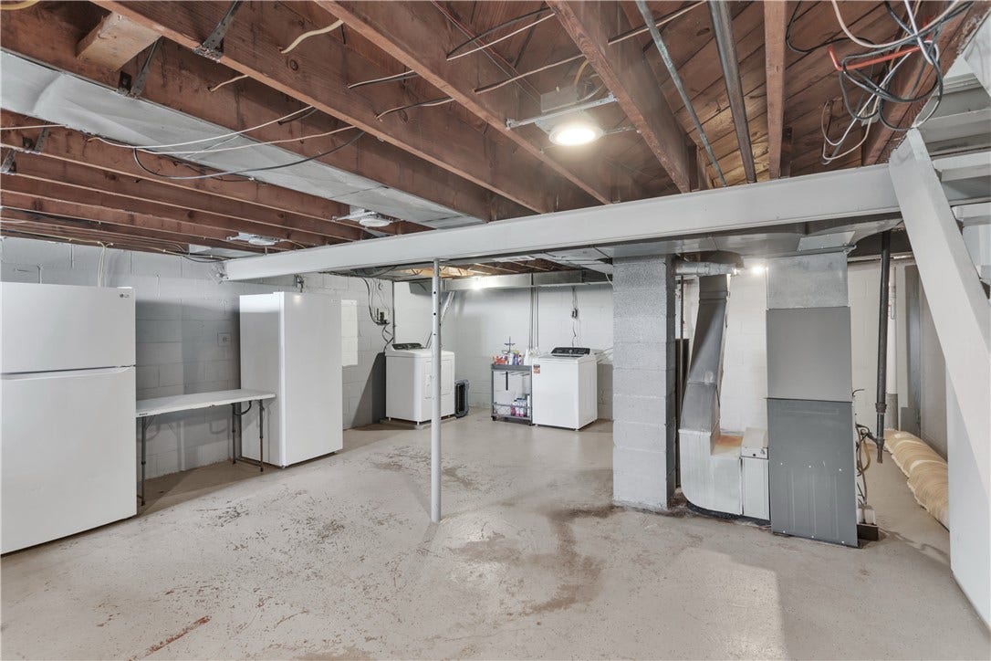 136 N Hazen Ave., Ellwood City, PA 16117 The high ceilings lends itself to additional man cave/craft area potential!