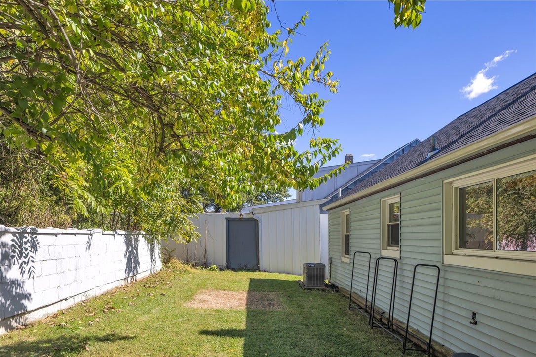 136 N Hazen Ave., Ellwood City, PA 16117 The backyard is extremely private.