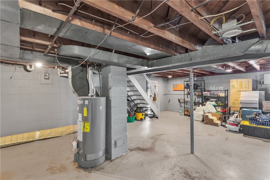 136 N Hazen Ave., Ellwood City, PA 16117 The homes updatesincluding new AC and HVAC partsensure comfort and efficiency.